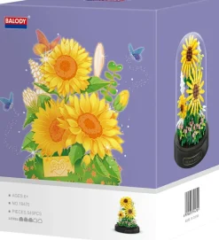 Balody Bouwset Yellow Sunflowers onder stolp Outlet