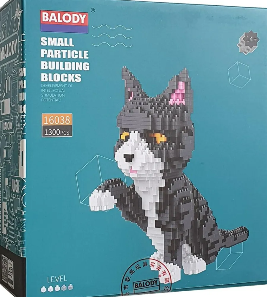 Balody 3D bouwset Grijs witte kat Outlet