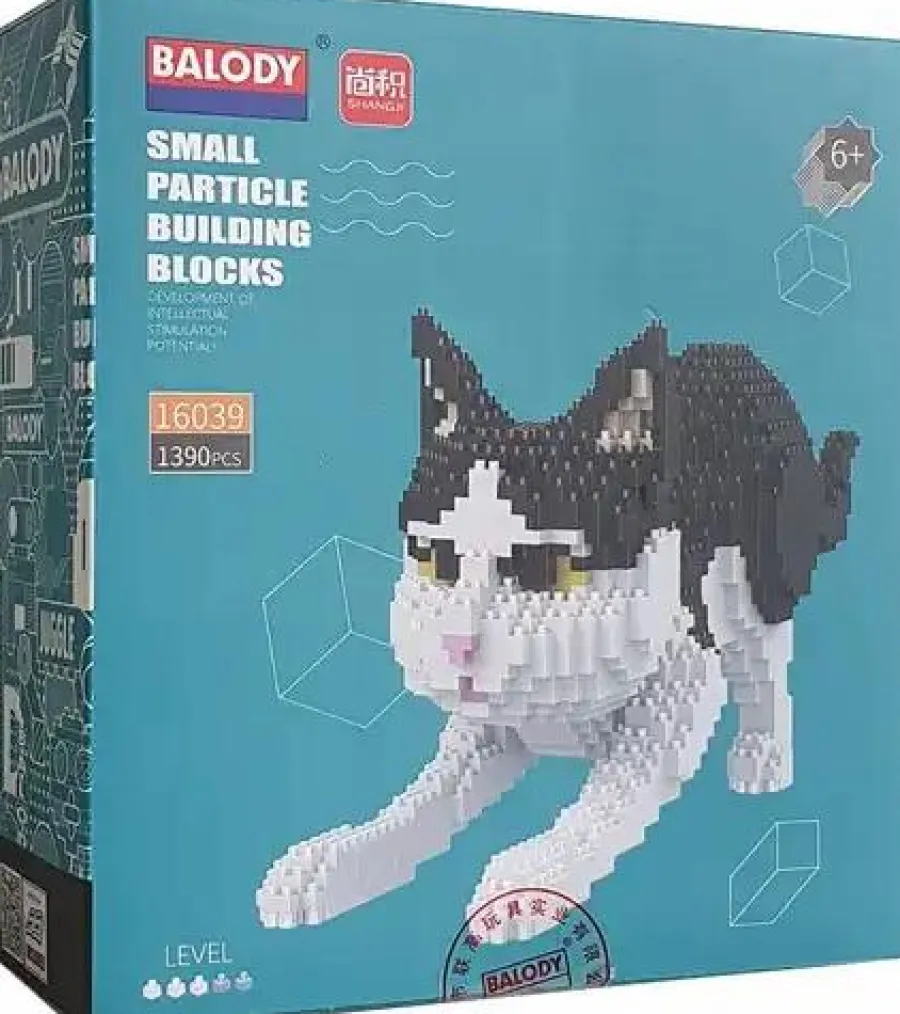 Balody 3D bouwset Zwart witte kat Discount