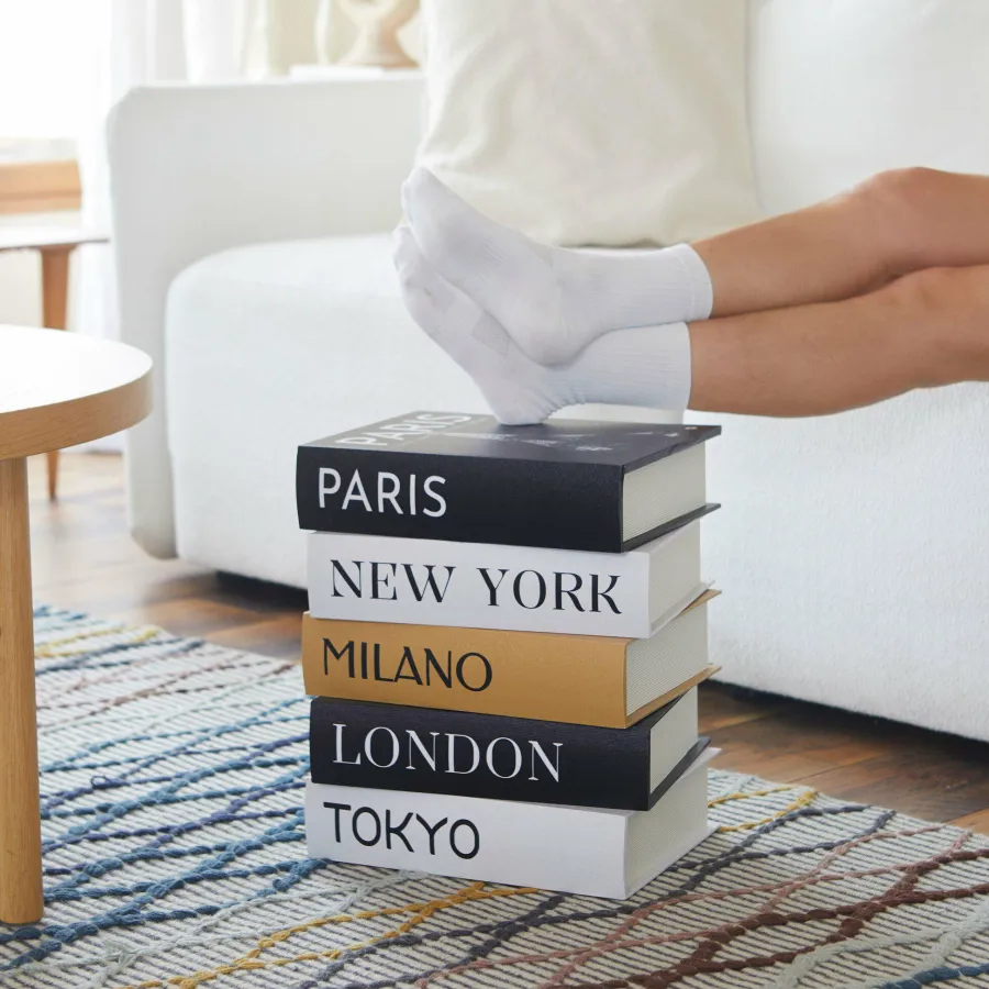 Balvi Bijzettafel Metropolitan Book Stack wood New