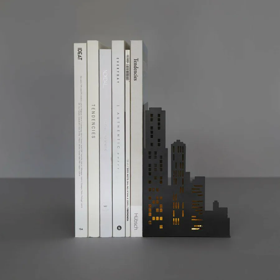 Balvi Boekensteun City Lights zwart Hot