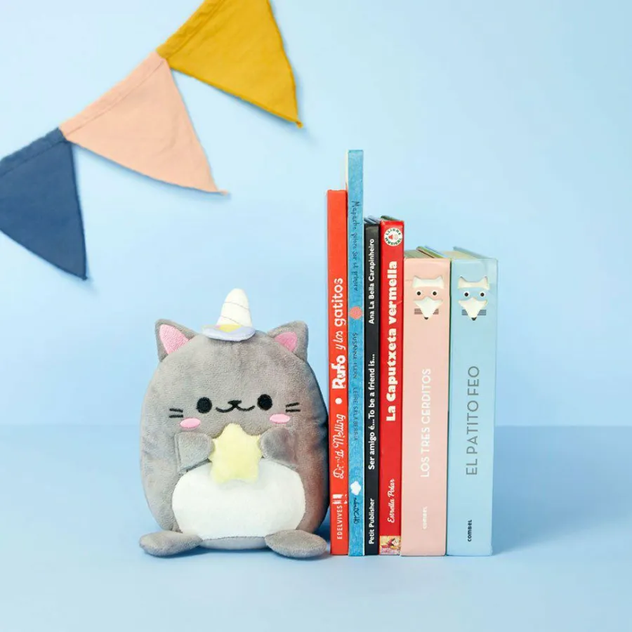 Balvi Boekensteun Kawaii Starry grijs Online