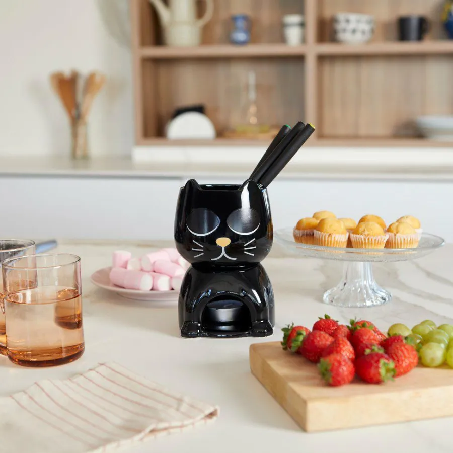 Balvi Fondue set kat zwart New