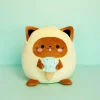 Balvi Katten kussen Fluffy Kawaii Minty Geel Clearance