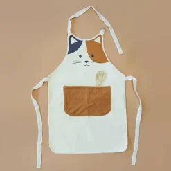 Balvi Keukenschort Kitty wit/bruin New