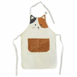 Balvi Keukenschort Kitty wit/bruin New