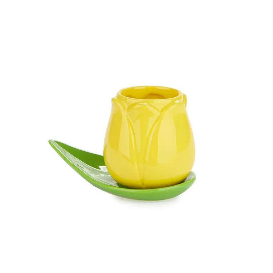 Balvi Koffiekopje Tulp - set van 4 kopjes met schotels Outlet