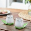 Balvi Koffiekopje Tulp wit - set van 2 kopjes met schotels Online