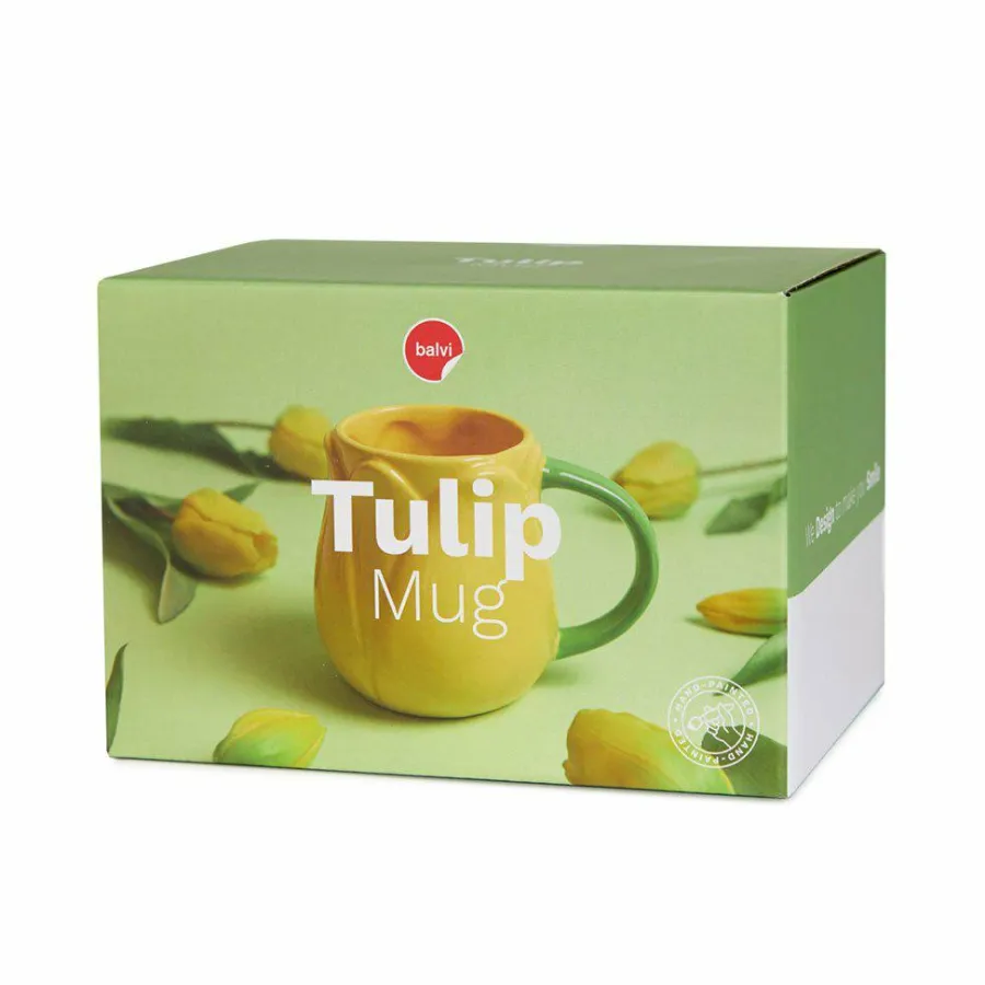 Balvi Mok Tulp geel keramiek Best