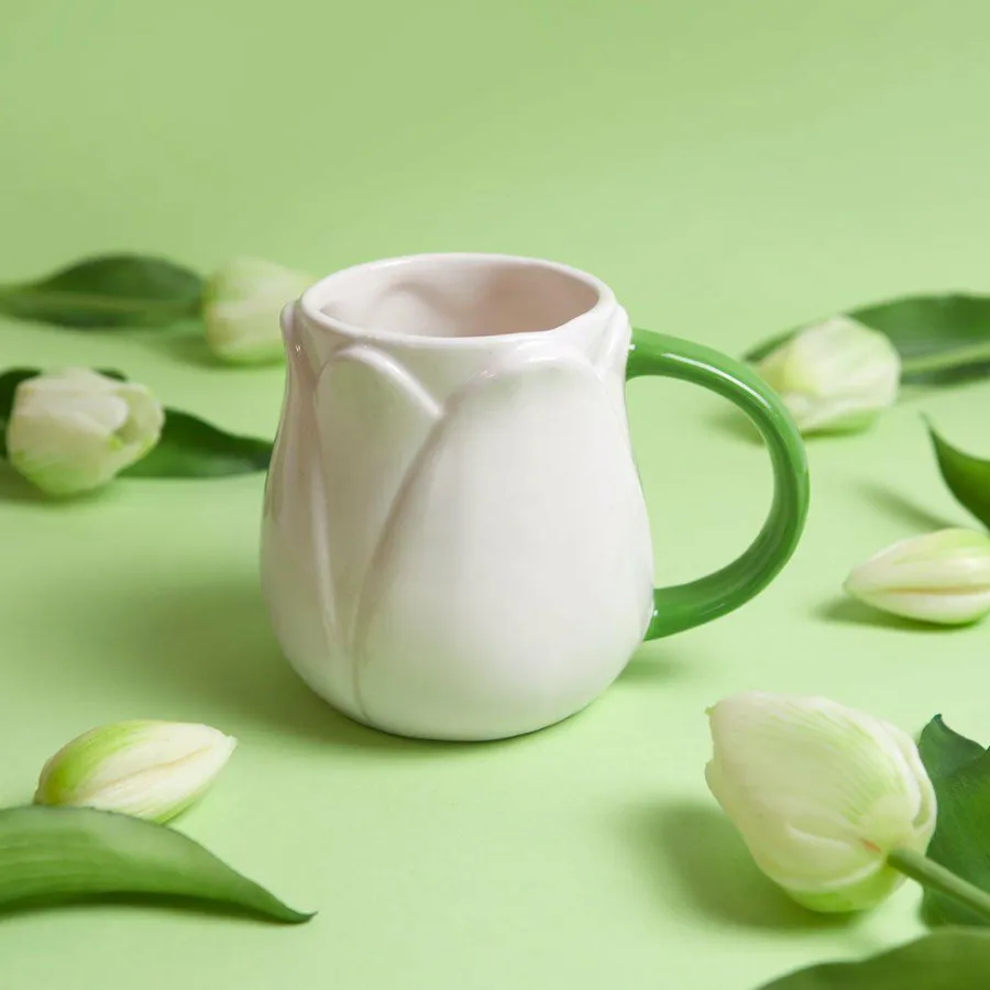 Balvi Mok Tulp wit keramiek Discount