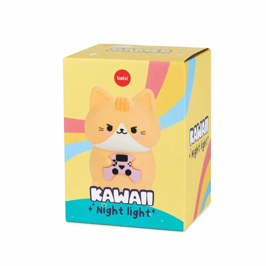 Balvi Nachtlampje Kawaii Gamer oranje