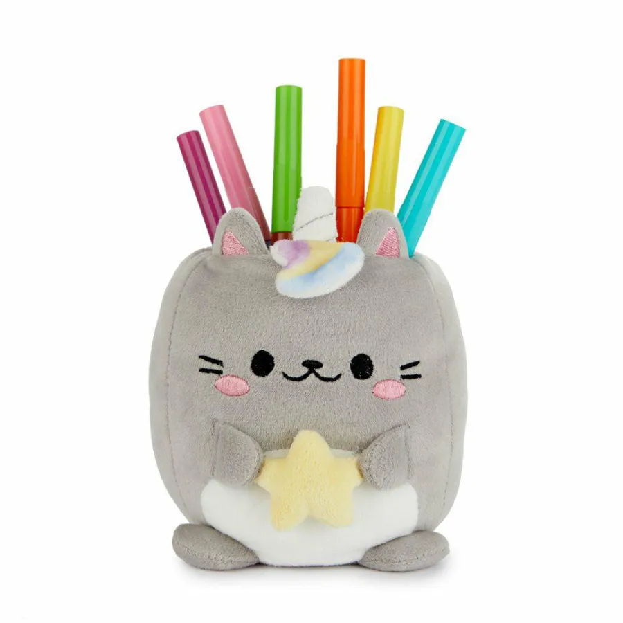 Balvi Pennenbakje Fluffy Kawaii Starry Grijs New