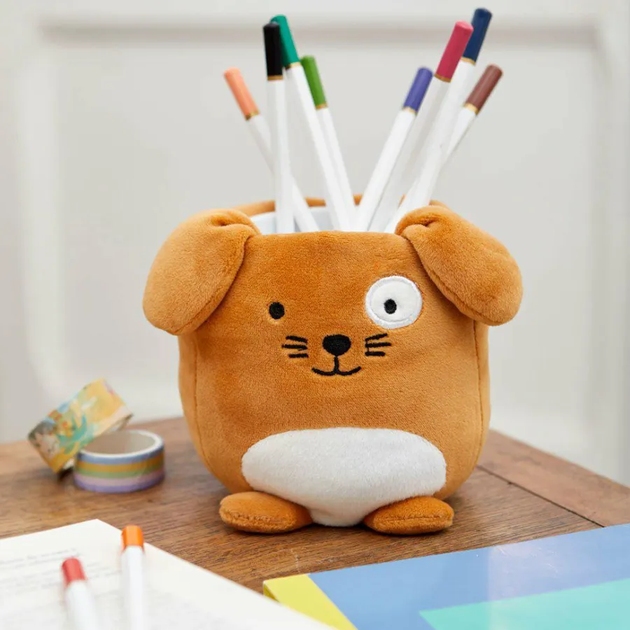 Balvi Pennenbakje Fluffy Woof velvet Bruin