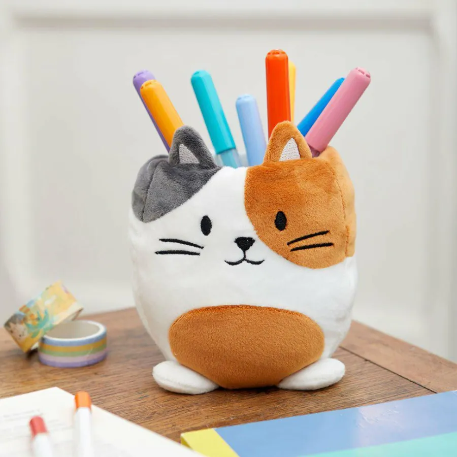 Balvi Pennenbakje Fluffy Kitty Calico velvet Multicolor Outlet