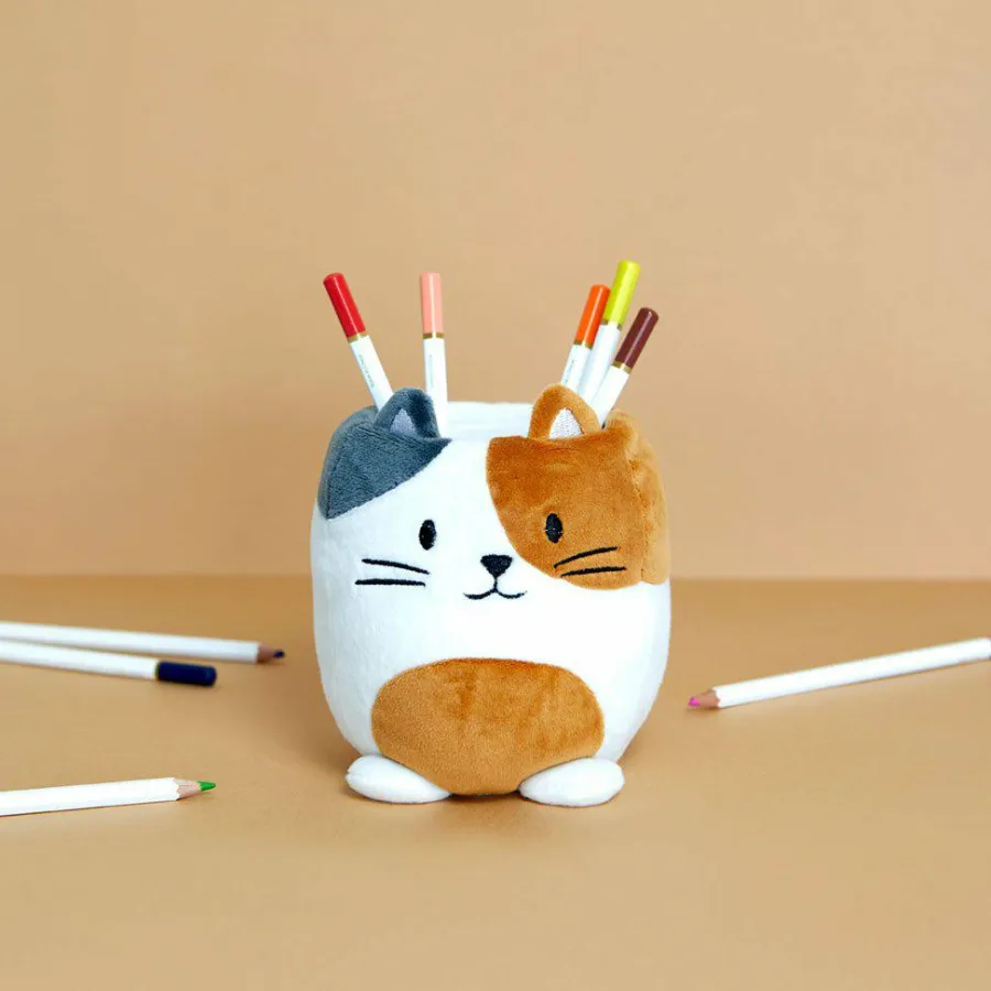Balvi Pennenbakje Fluffy Kitty Calico velvet Multicolor Outlet
