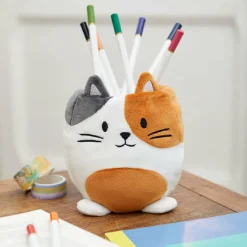 Balvi Pennenbakje Fluffy Kitty Calico velvet Multicolor Outlet