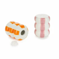 Balvi Peper en Zoutstel stel Floats oranje/roze ceramic Discount