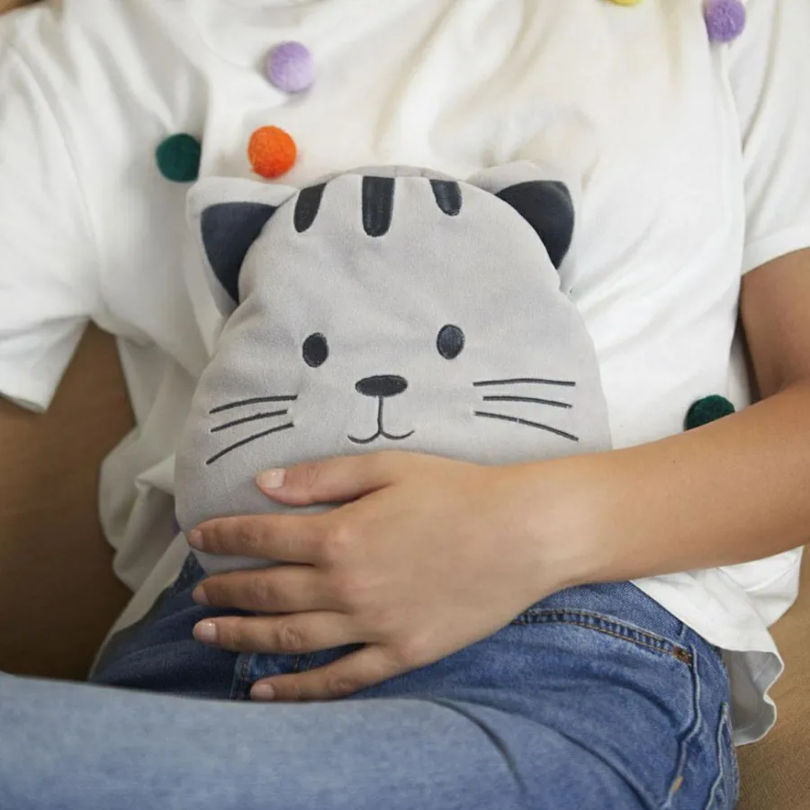 Balvi Pittenzak kussen Kitty Grijs New