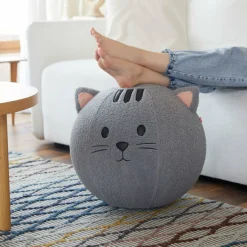 Balvi Poef Kitty grijs polyester Online