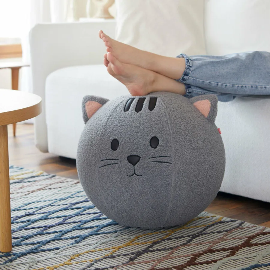 Balvi Poef Kitty grijs polyester Online