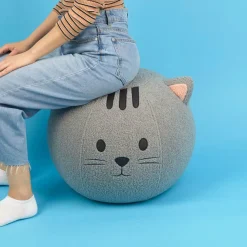 Balvi Poef Kitty grijs polyester Online