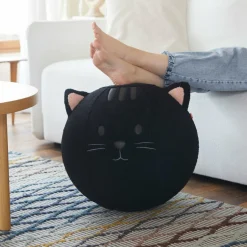 Balvi Poef Kitty zwart polyester