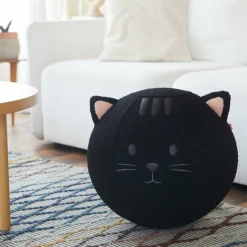 Balvi Poef Kitty zwart polyester