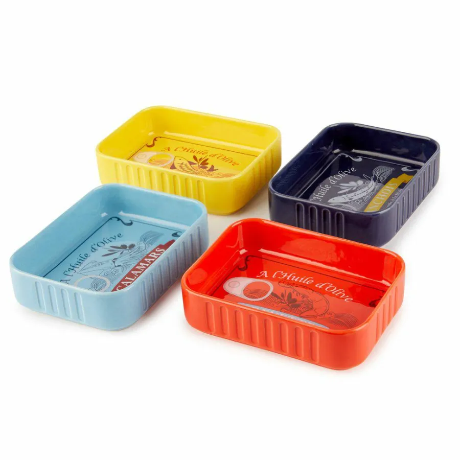 Balvi Snackbakjes set Conserverie - 4 kleuren Best