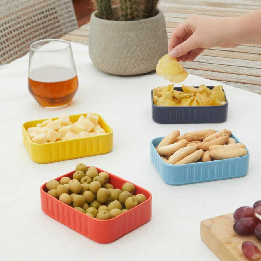 Balvi Snackbakjes set Conserverie - 4 kleuren Best