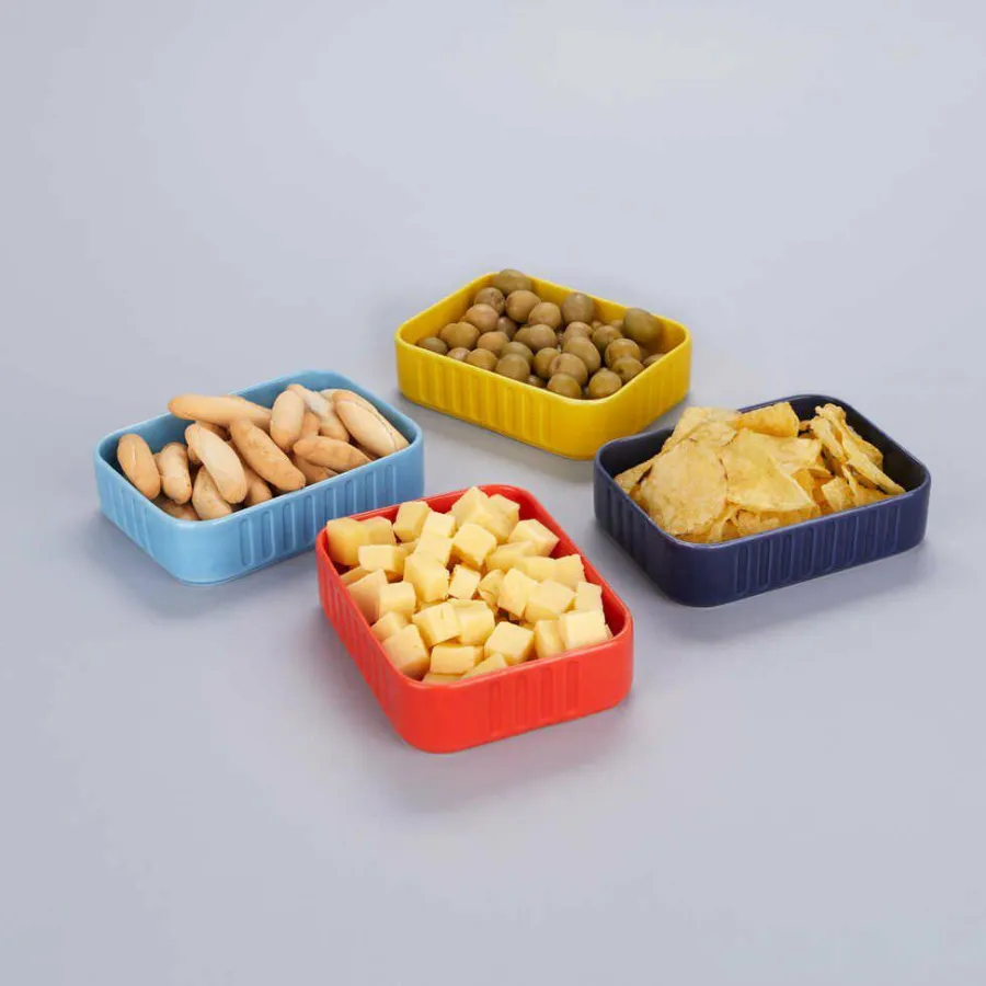Balvi Snackbakjes set Conserverie - 4 kleuren Best