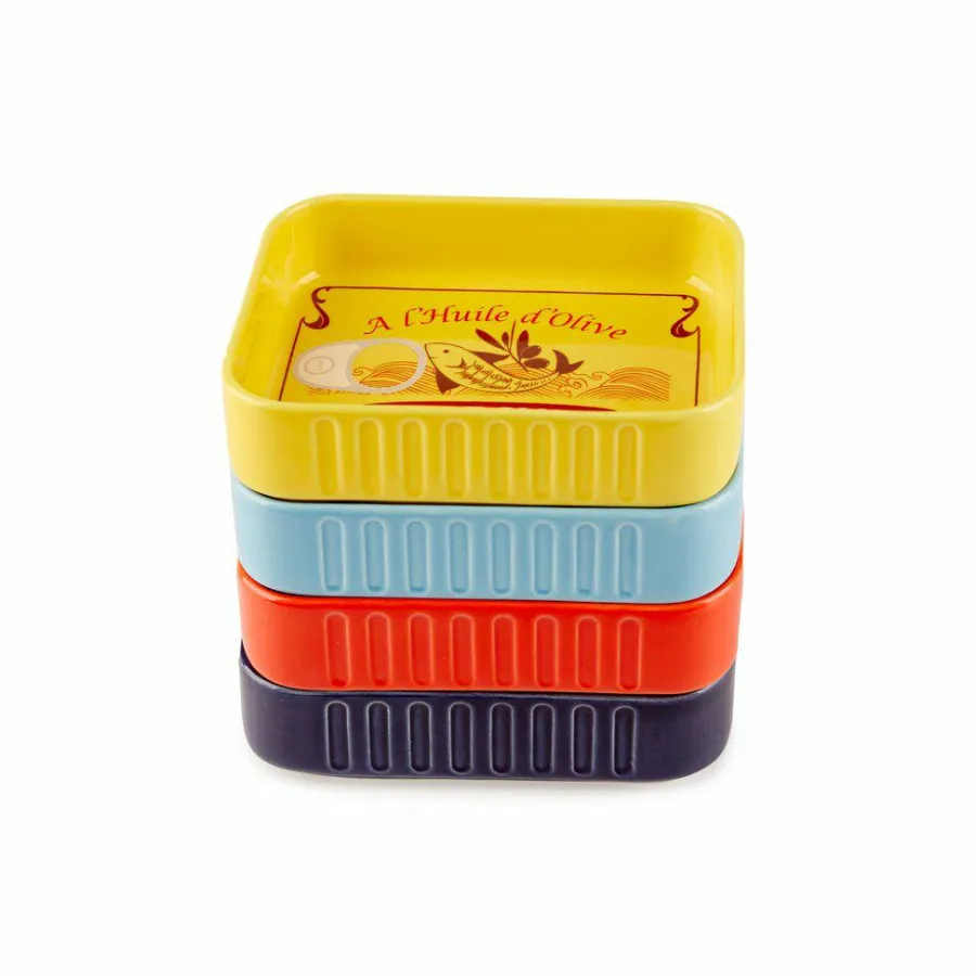 Balvi Snackbakjes set Conserverie - 4 kleuren Best