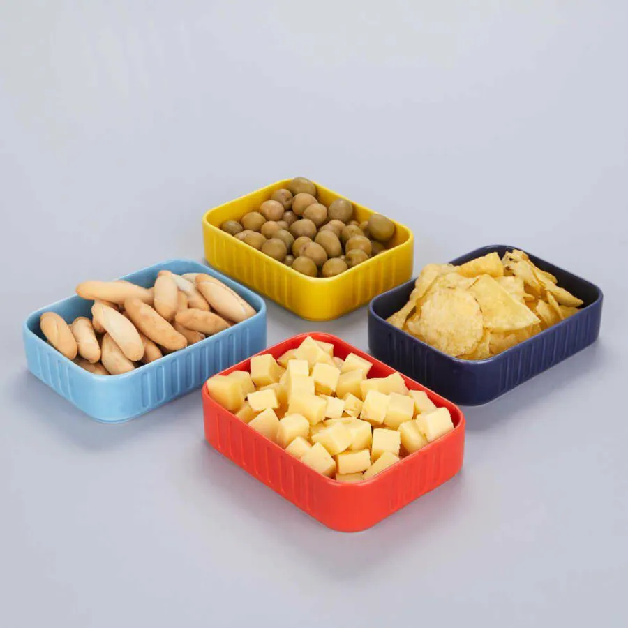 Balvi Snackbakjes set Conserverie - 4 kleuren Best