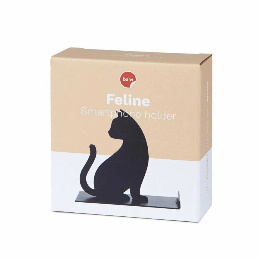 Balvi Telefoonhouder Feline zwart metaal New