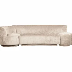 BePureHome Combi-popular: bankje + fauteuil + poef naturel Online