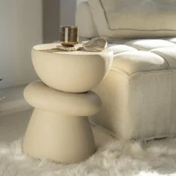 By Boo Bijzettafel Kerun - beige New