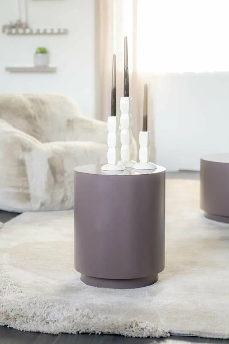 By Boo Bijzettafel Mesita - dark taupe Best