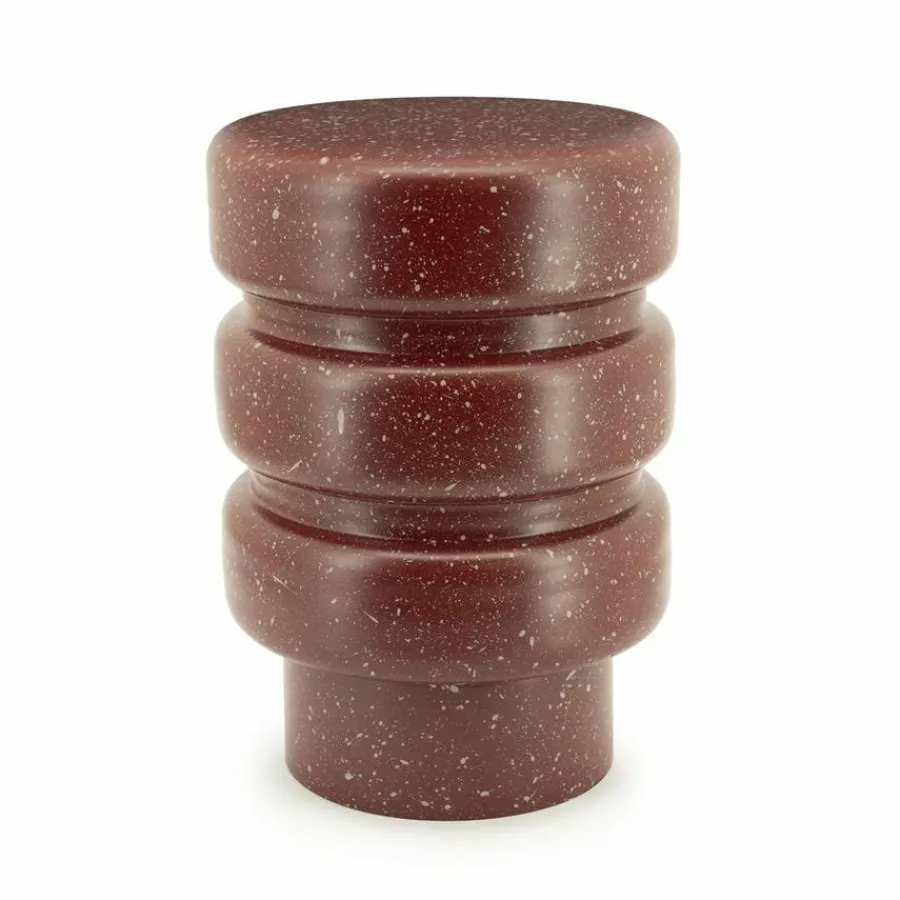 By Boo Bijzettafel Spatter - burgundy Sale