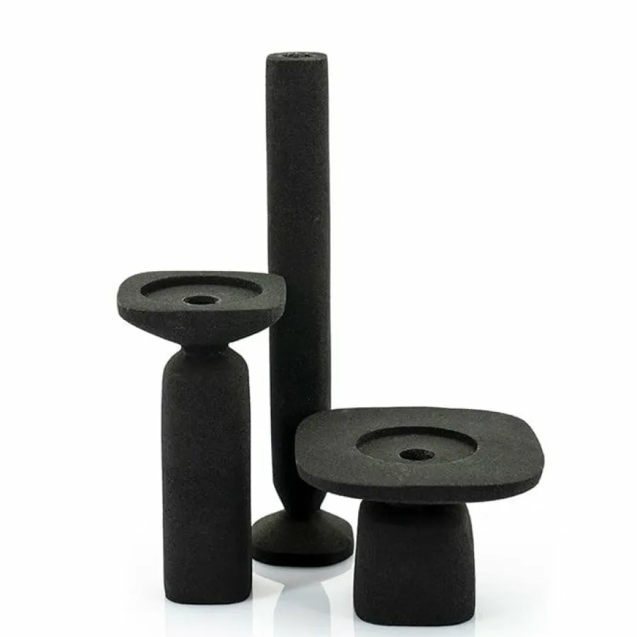 By Boo Candle holder Squand large - black Outlet