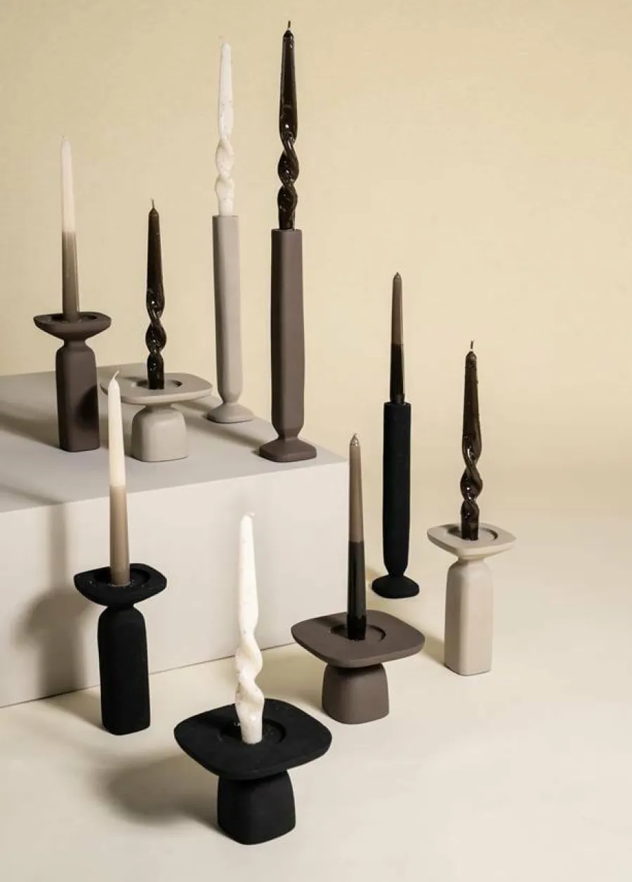 By Boo Candle holder Squand large - beige Clearance
