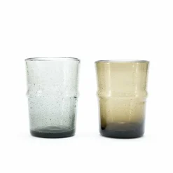 By Boo Drink glas Bubble klein - bruin Discount