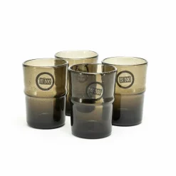 By Boo Drink glas Bubble klein - bruin Discount