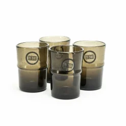 By Boo Drink glas Bubble klein - bruin Discount