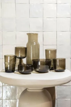 By Boo Drink glas Bubble groot - bruin Outlet