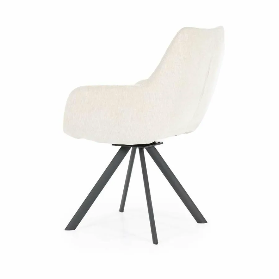 By Boo Eettafelstoel Bliss met armleuning - beige Discount