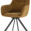 By Boo Eettafelstoel Bliss met armleuning - mosterd New