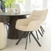 By Boo Eettafelstoel Bliss met armleuning - taupe Best