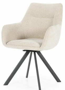By Boo Eettafelstoel Bliss met armleuning - taupe Best