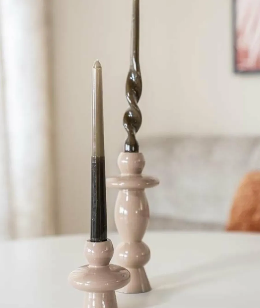 By Boo Kandelaar Barolo set van 2 metaal – oud roze Hot