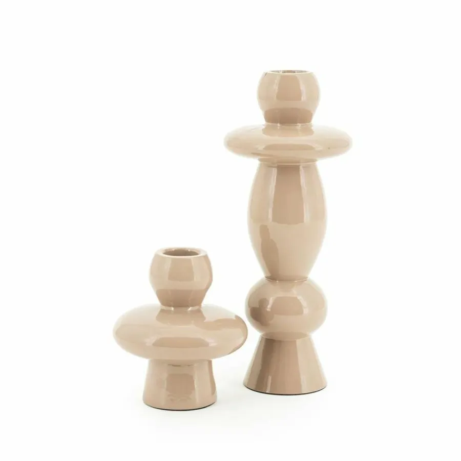 By Boo Kandelaar Barolo set van 2 metaal – oud roze Hot