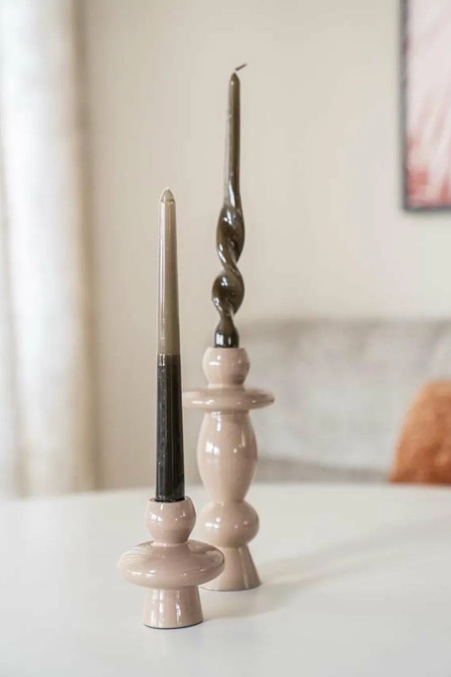 By Boo Kandelaar Barolo set van 2 metaal – oud roze Hot